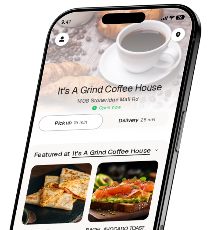 It's A Grind Coffee House app preview
