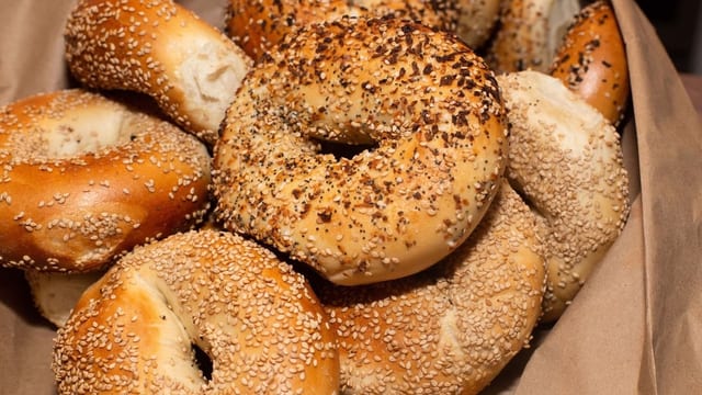 Egg & Cheese Bagel Sandwich (On New Yorker Bagels).