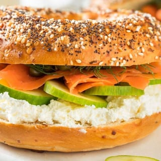 Smoked Salmon Breakfast Sandwich