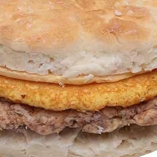 Egg, Sausage & Cheese Biscuit Sandwich