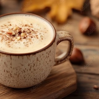 HOT NUTTY COW LATTE