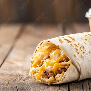 SLEEPY SAUSAGE BREAKFAST BURRITO