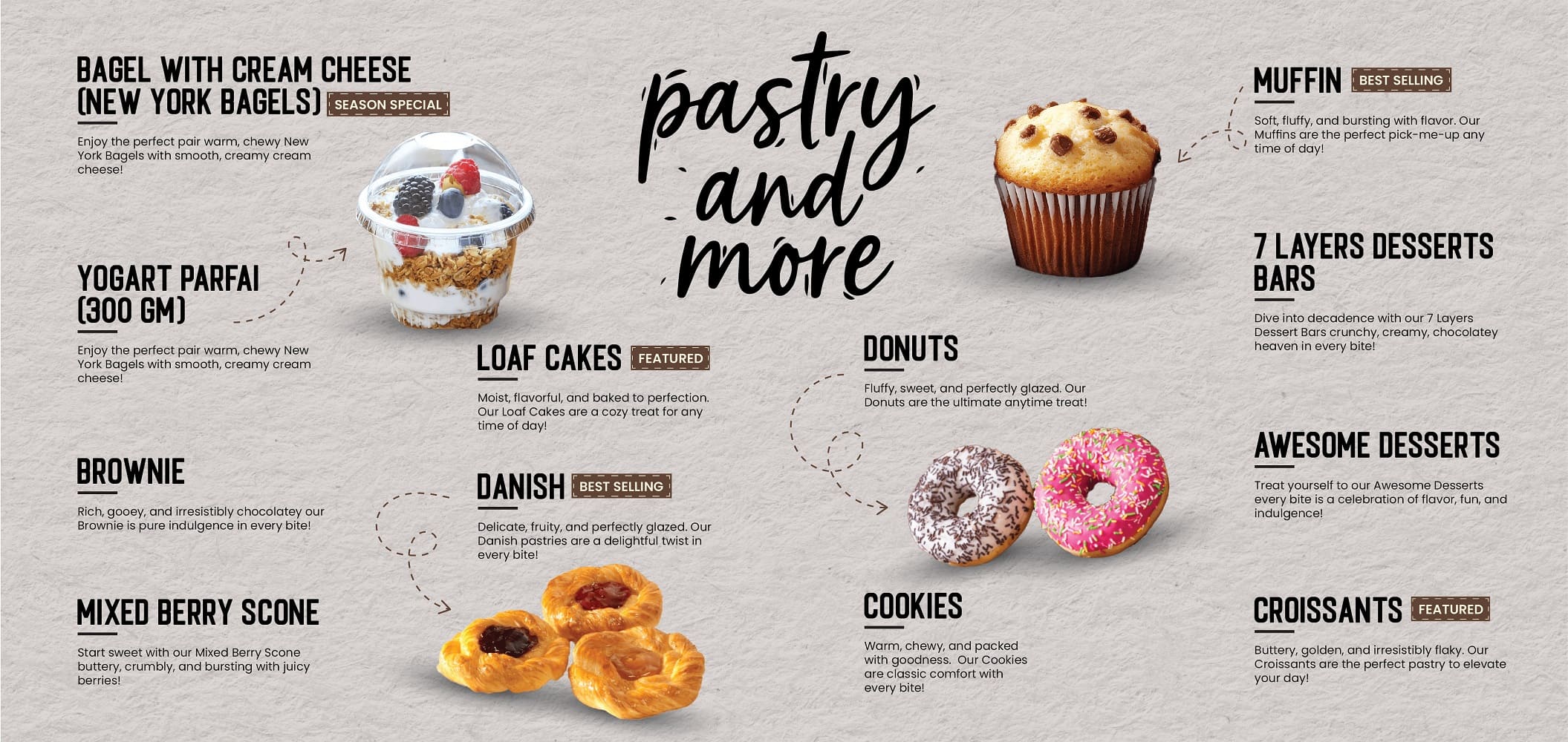 It's a Grind Pastry Menu